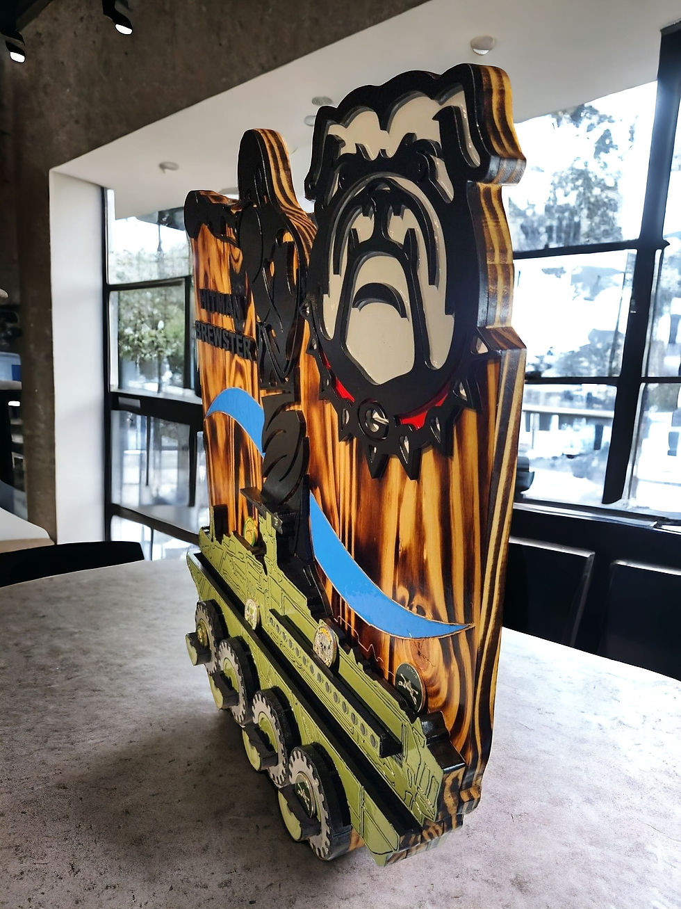 Thumbnail: Cavalry Stryker Coin Holder |3D Style| Hand painted| Wood| Customizable. 