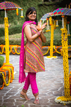 Mehendi Women Girls Indian Wedding Colourful