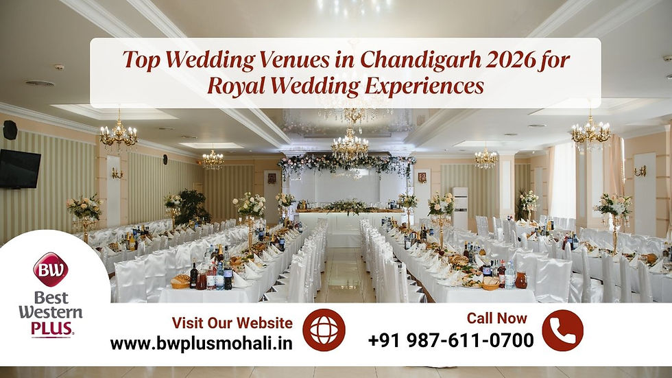 Top Wedding Venues in Chandigarh 2026 for Royal Wedding Experiences