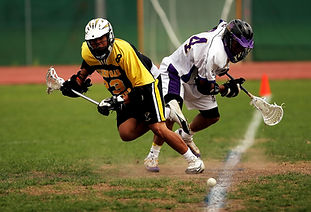 Lacrosse Players Competing