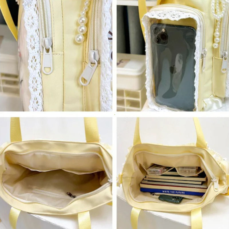 Miniatura: Y2k New Sweet Ita Shoulder Bag Lolita Girl Transparent Crossbody Bag Women Large
