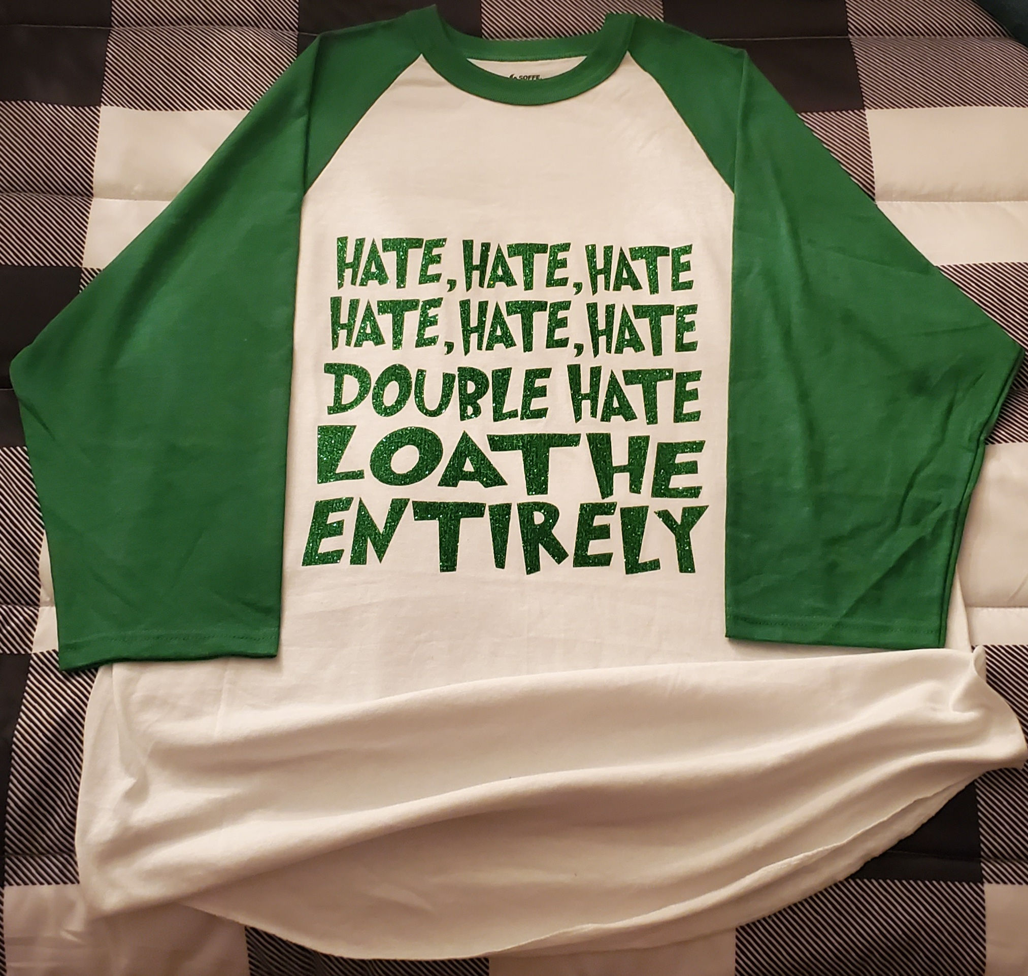 Grinch Green Raglan