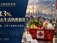 加拿大通胀维持3%：为什么数字降温了，生活仍然很贵？
