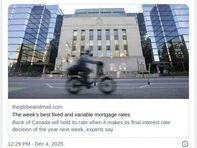 加拿大央行料按兵不动：稳利率成为当前最合理选择