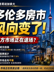 《多伦多房市风向变了:买方市场正在退场?》