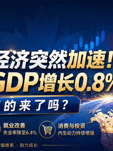 《加拿大经济突然加速！二季度GDP增长0.8%，真正的拐点来了吗？》