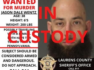 Subject Wanted for Fountain Inn Murder