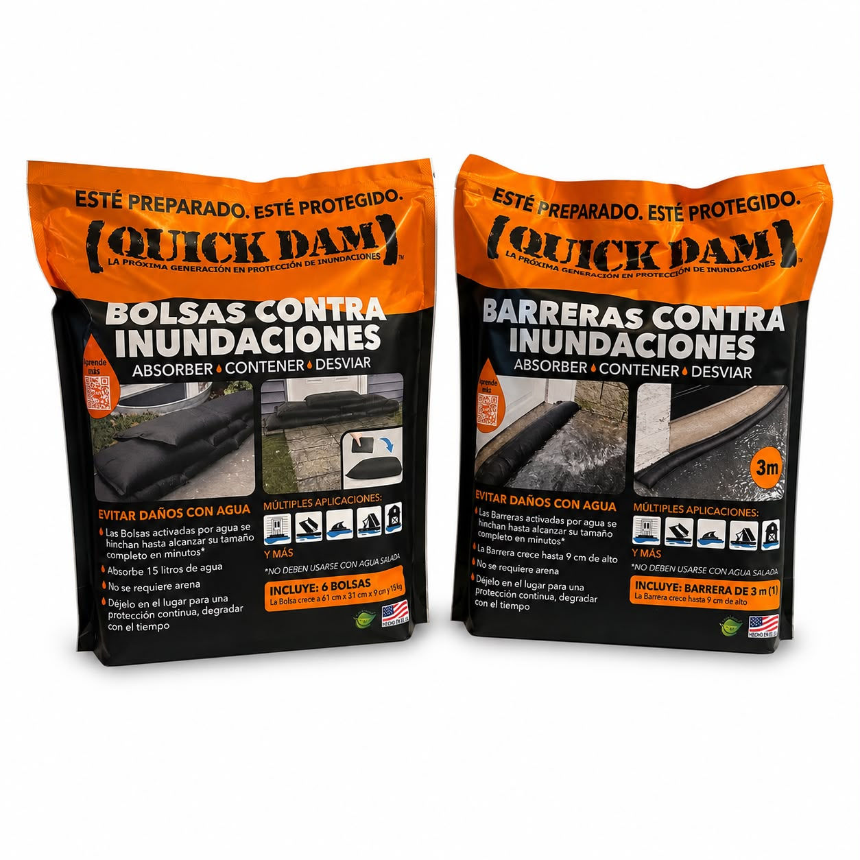 QUICK DAM Pack Protección Total Barreras Contra Inundaciones