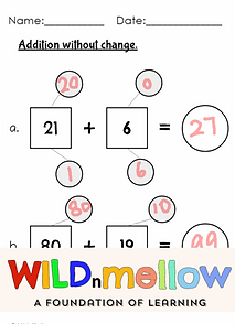 Addition, 2 digits, x change