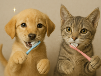 子犬・子猫の歯みがき、いつから?デンタルケアの始め方🦷
