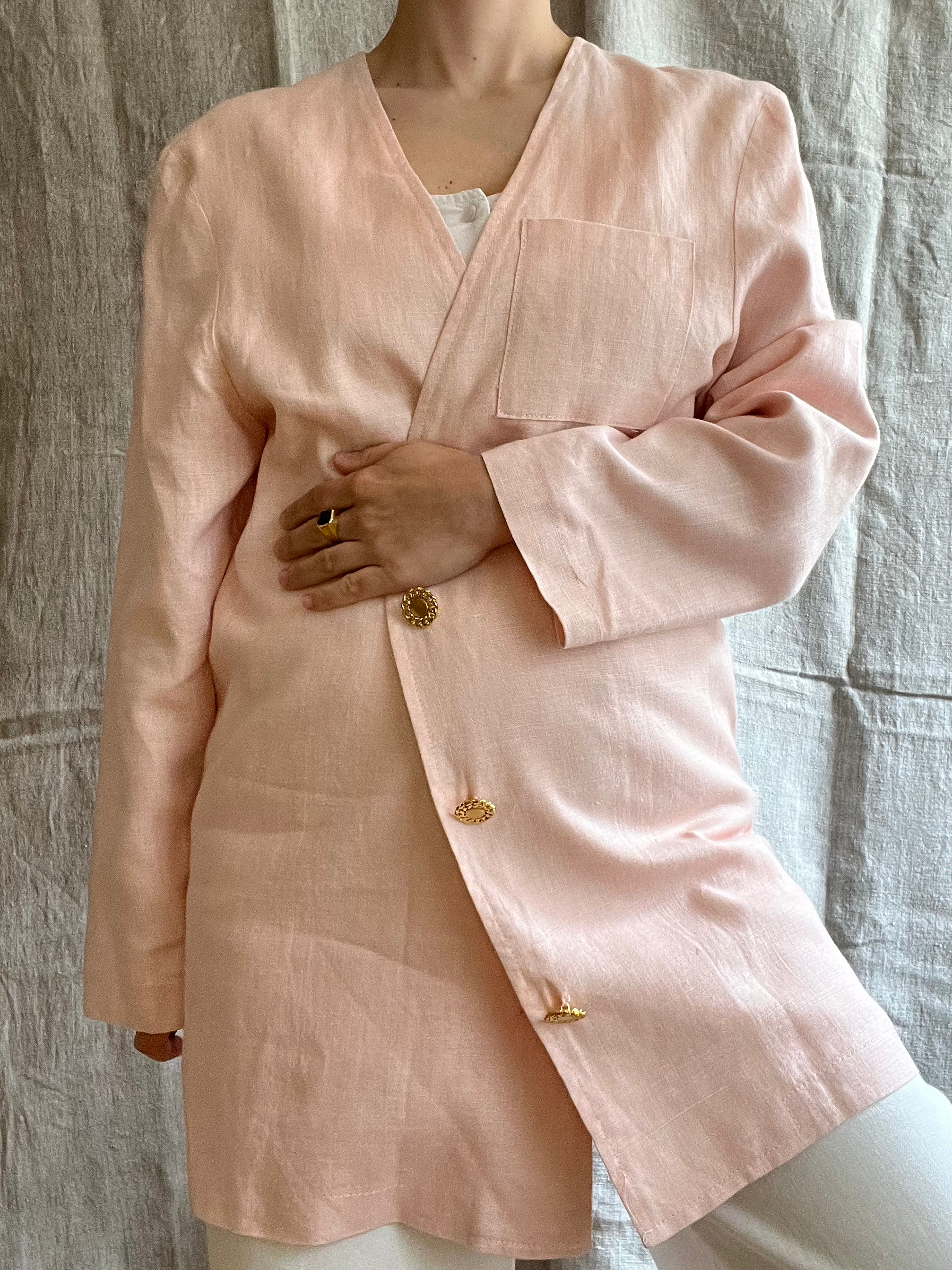 the pink Peonie blazer