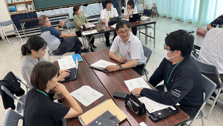 浜松市立金指小学校で探究について話し合いました