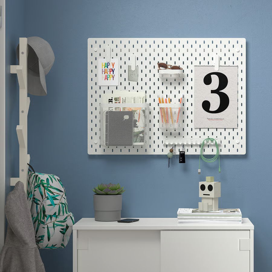 Thumbnail: IKEA Skadis white pegboard 30in x 22in