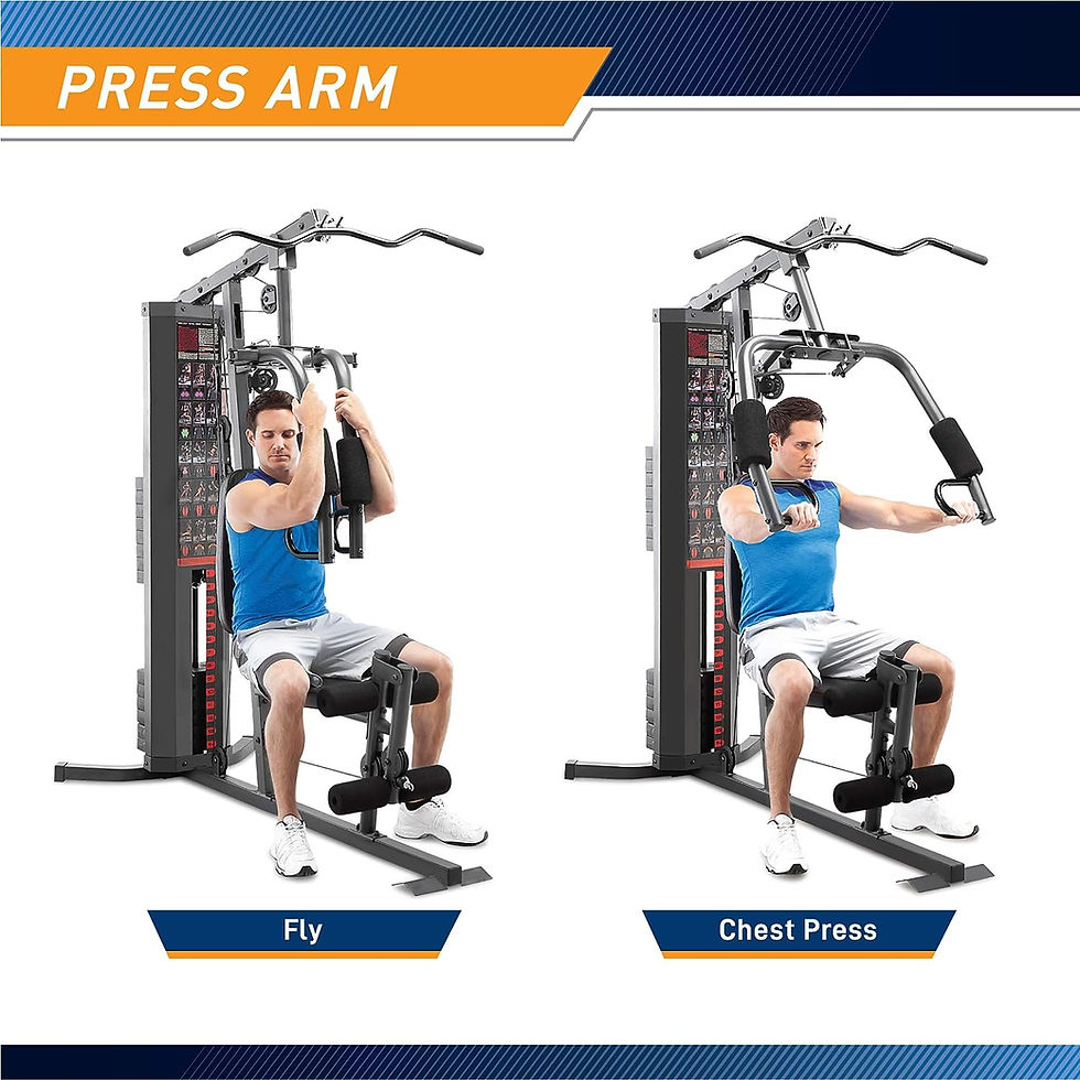 Thumbnail: Marcy MWM-9 Body Fitness Workout 150 Pound Stack Home Gym System