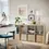 Thumbnail: IKEA Kallax 2x4 shelf unit in white stained oak effect
