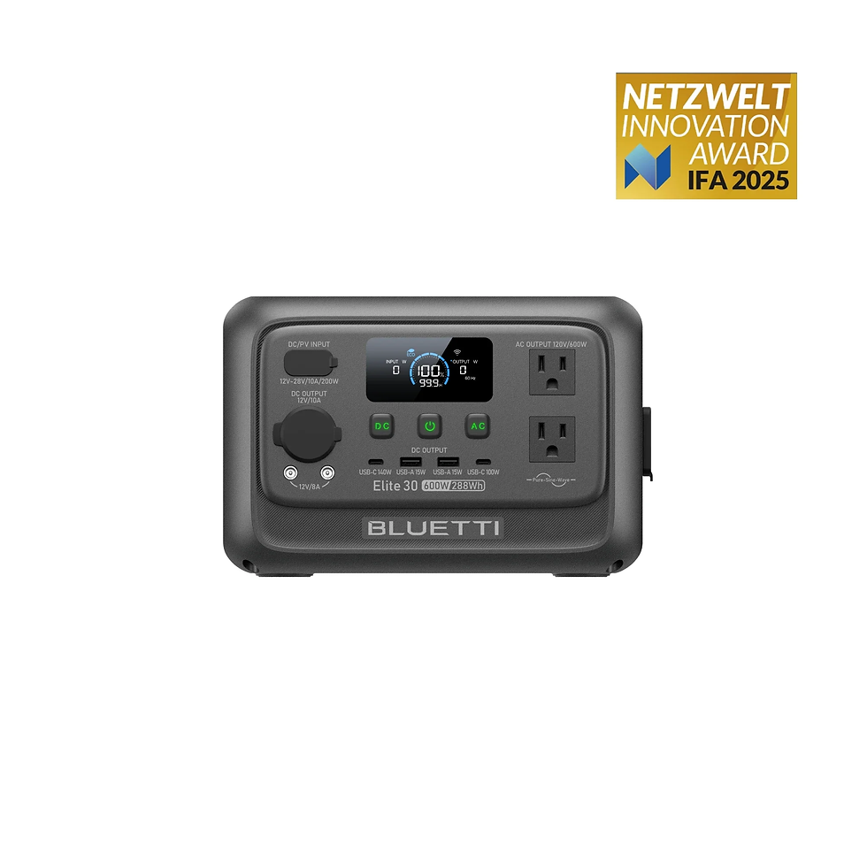 Thumbnail: Bluetti Elite 30 V2 portable power station 600W 288Wh
