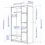 Thumbnail: IKEA Brimnes wardrobe with 3 doors black