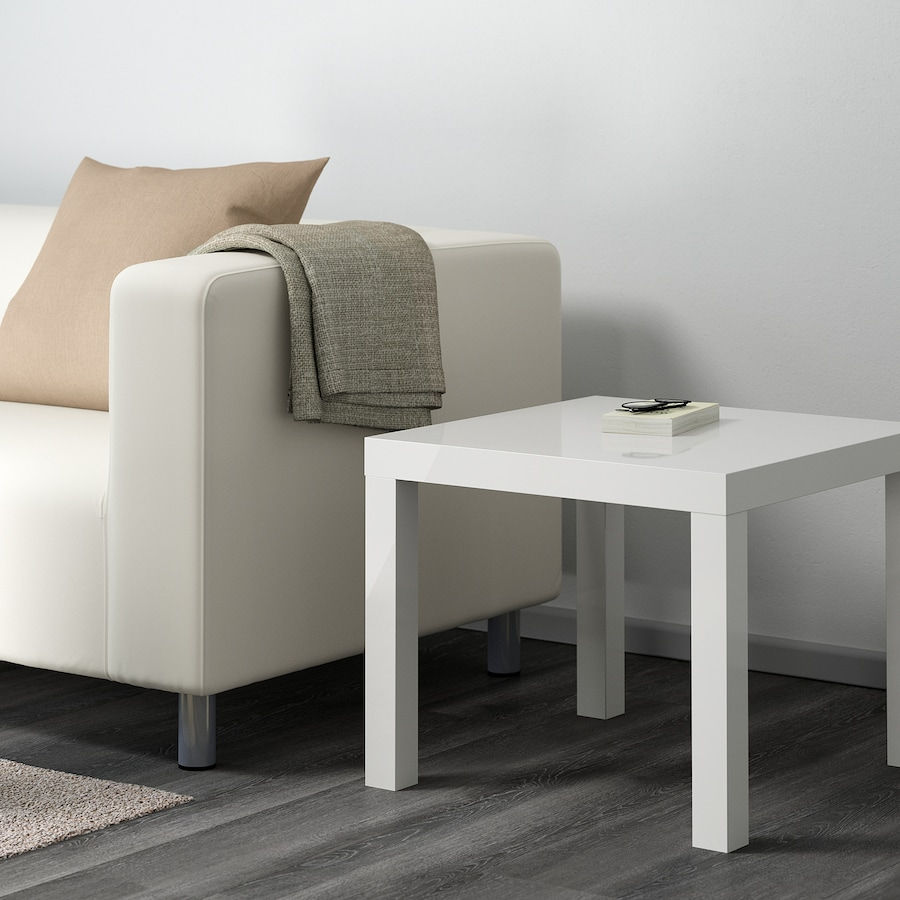 Thumbnail: IKEA Lack side table high gloss white