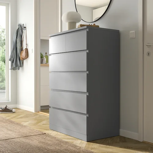 Gray malm dresser discount