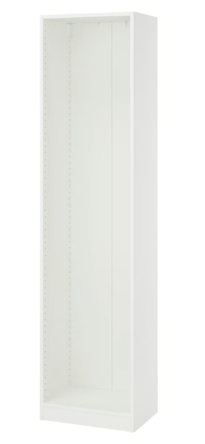 IKEA Pax wall mounted white storage frame 19x13x79