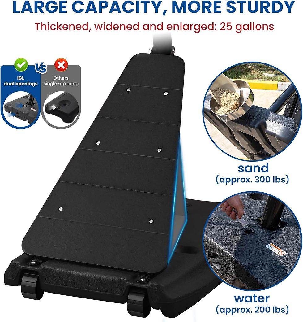 Thumbnail: IGL Basketball Hoop with 52in shatterproof black backboard