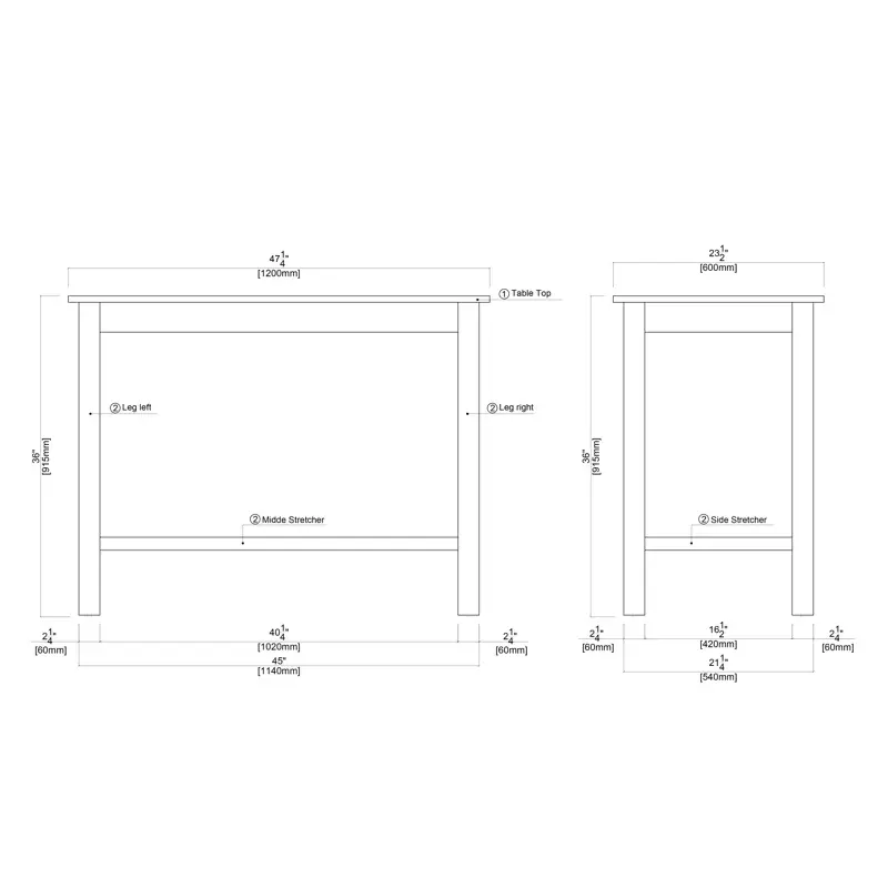 Thumbnail: Lorraine Solid Wood Dining Table in Barnwood wirebrush finish