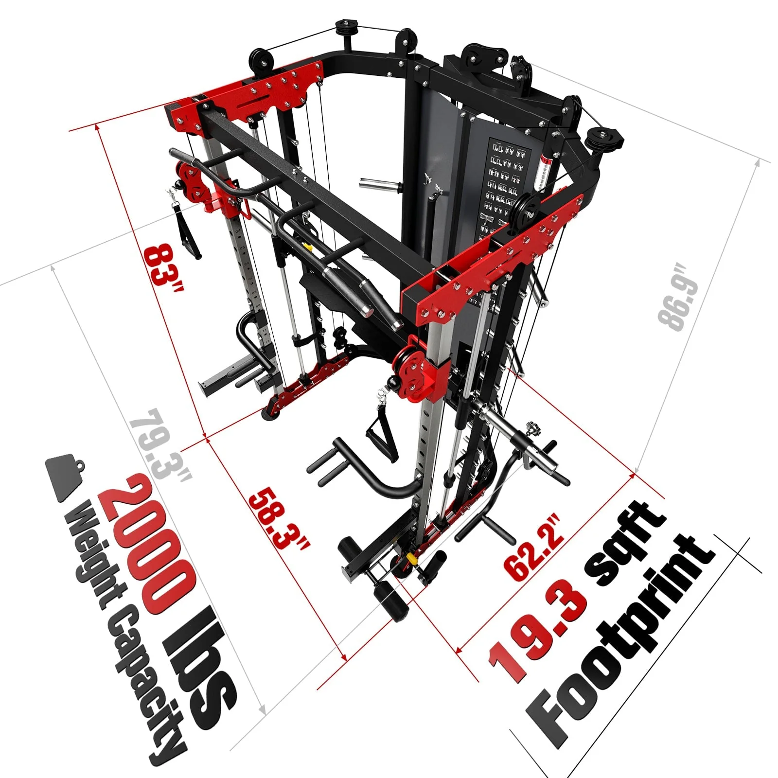 RitFit BPC05 Smith Machine Home Gym PackageA | Conspec Limited Berm