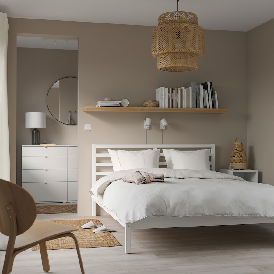 Thumbnail: IKEA Tarva white full/double bed frame