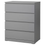 Thumbnail: IKEA Malm 4 drawer dresser in gray