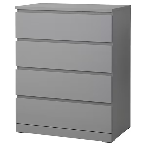 IKEA Malm 4 drawer dresser in gray | Conspec Limited Berm