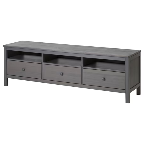 IKEA Hemnes TV unit gray stain 72in wide Conspec Limited Berm