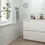 Thumbnail: IKEA Terje white folding chair with Knisa light gray seat
