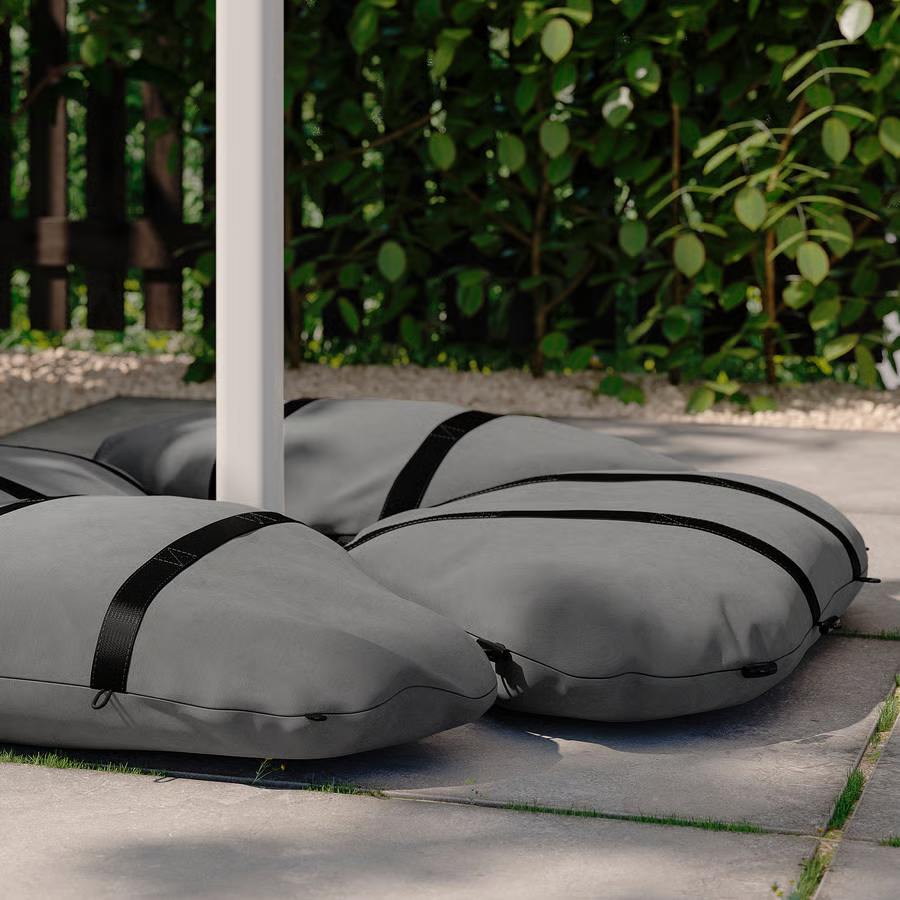 Thumbnail: IKEA Iggon sandbag for umbrella stand in dark gray