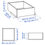 Thumbnail: IKEA Komplement white drawer 19x22