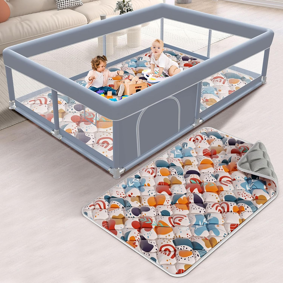 Thumbnail: XVISHX playpen 65in x 50in with mat