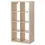 Thumbnail: IKEA Kallax 2x4 shelf unit in white stained oak effect