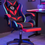 Thumbnail: Hoffree gaming chair red/black
