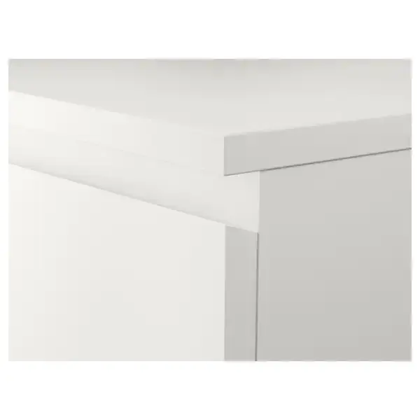 Thumbnail: IKEA Malm 6 drawer 31in wide white tall boy dresser