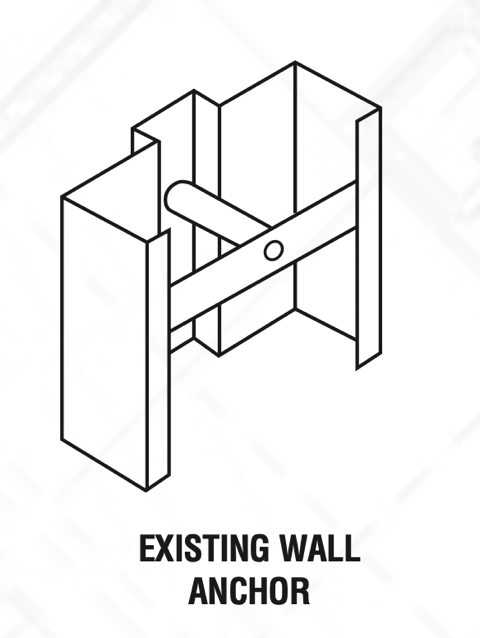 Thumbnail: Pressed steel knock down frame for HM door 36in wide x 80in high