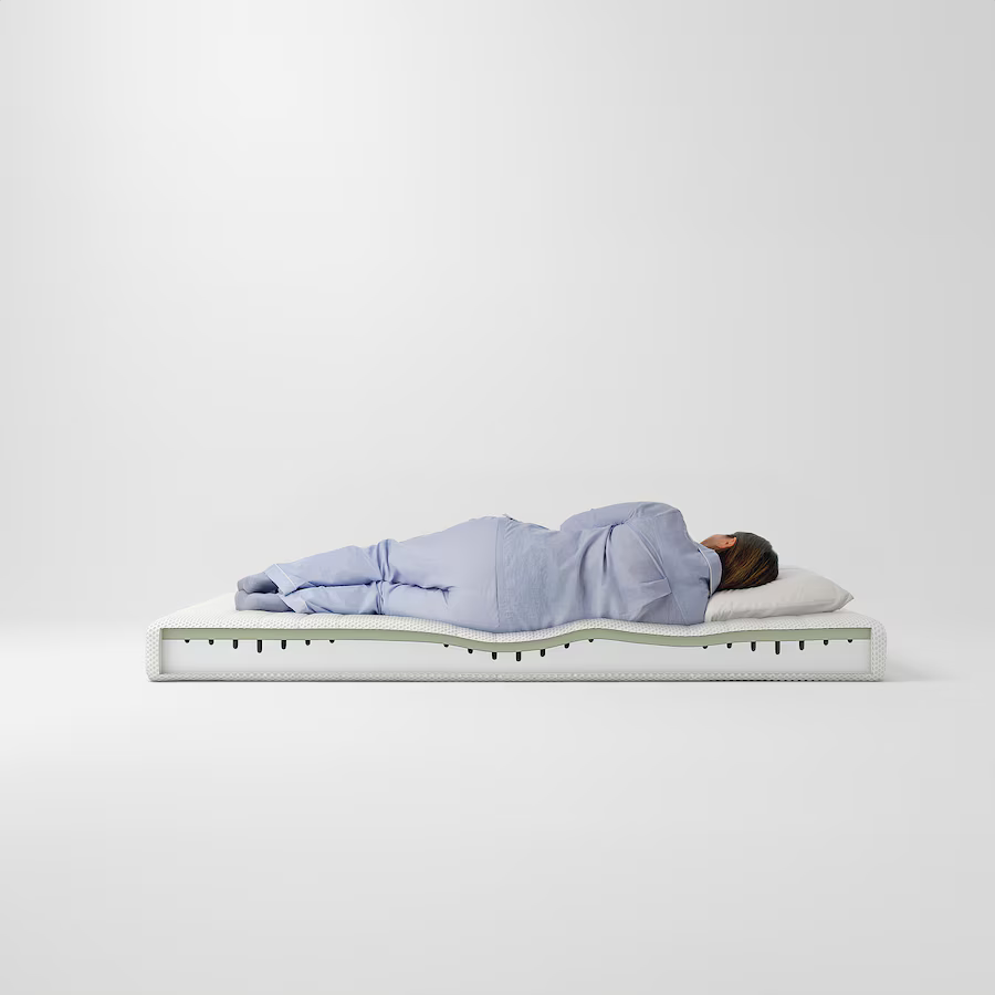 Thumbnail: IKEA Asbygda twin foam firm mattress