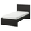 Thumbnail: IKEA Twin bed in black/brown