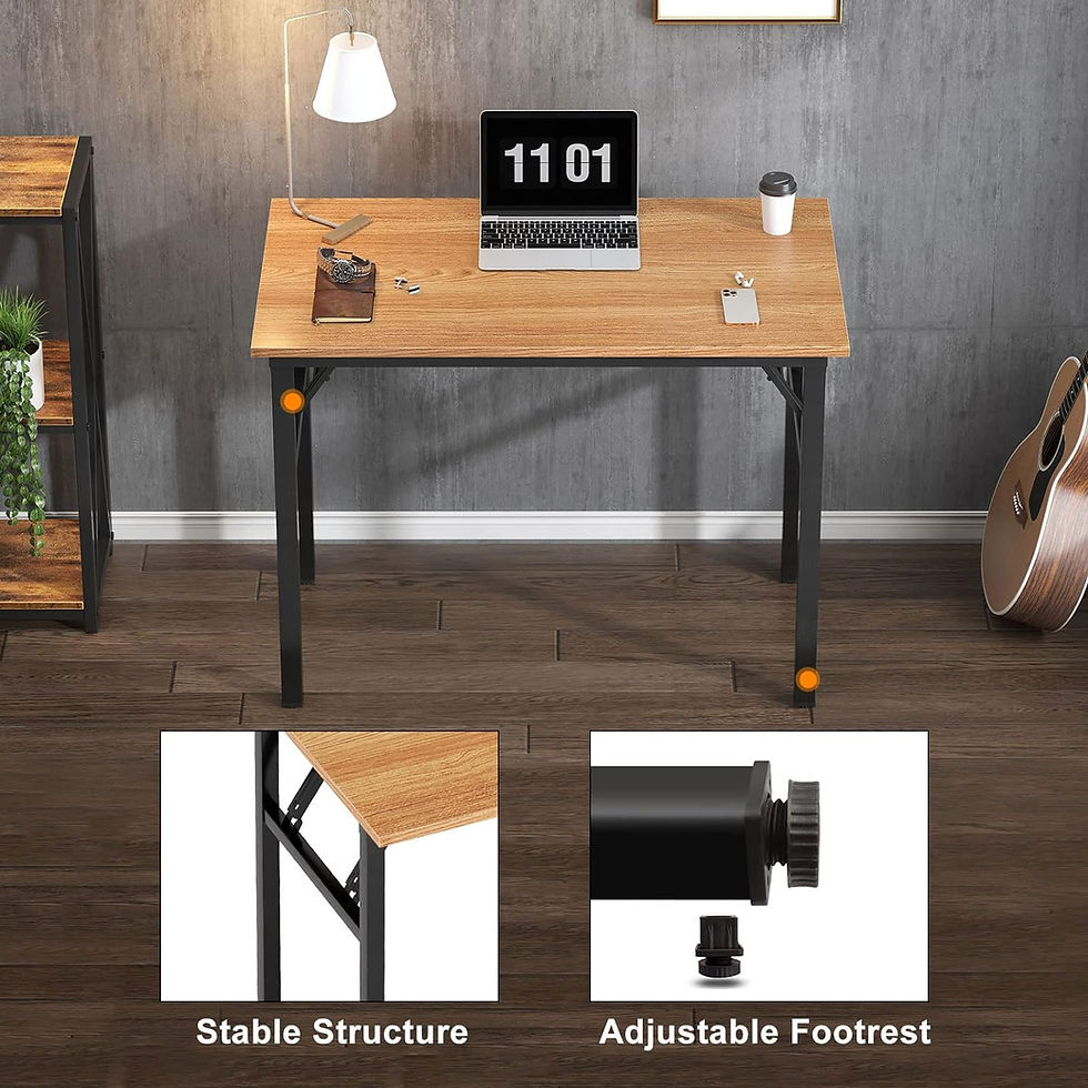 Thumbnail: NEED computer office desk 31 1/2in teak/black