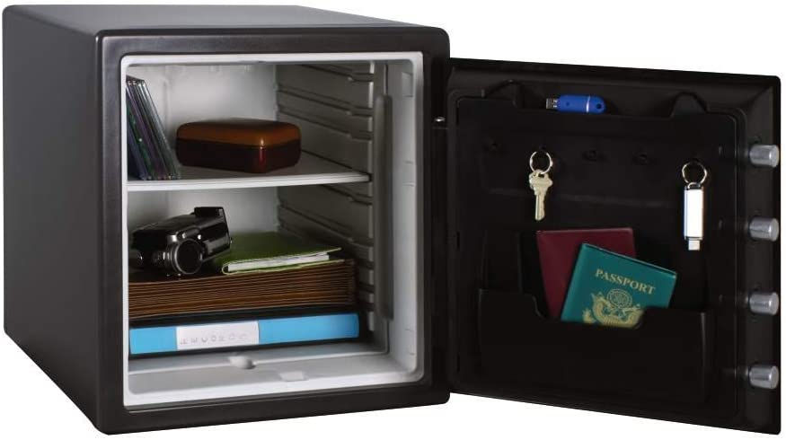 Thumbnail: SentrySafe 1.19 cubic foot fireproof steel home safe