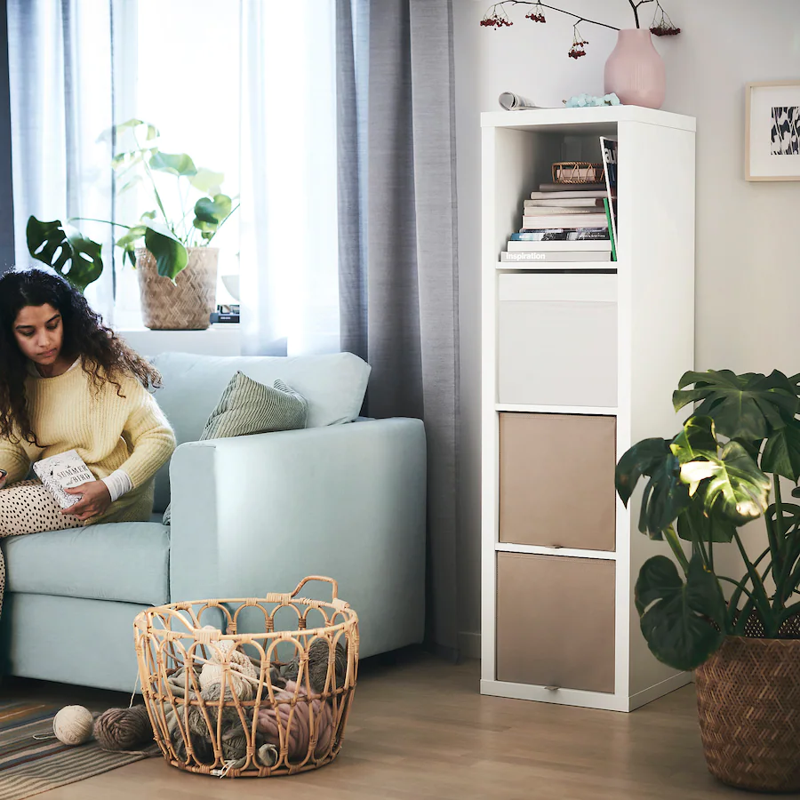IKEA Kallax shelf unit 1x4 white | Conspec Limited Berm