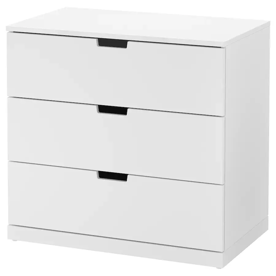 IKEA Nordli 3 drawer chest white 31in wide