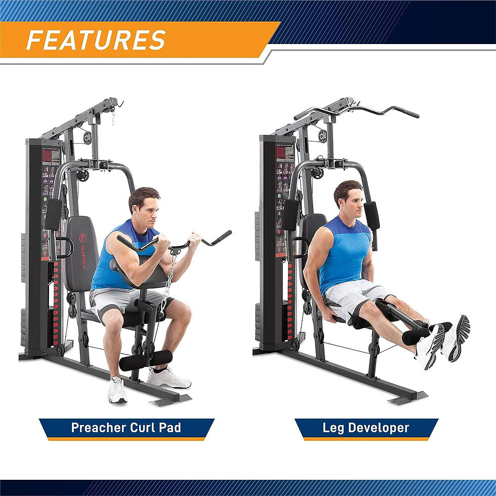 Thumbnail: Marcy MWM-9 Body Fitness Workout 150 Pound Stack Home Gym System