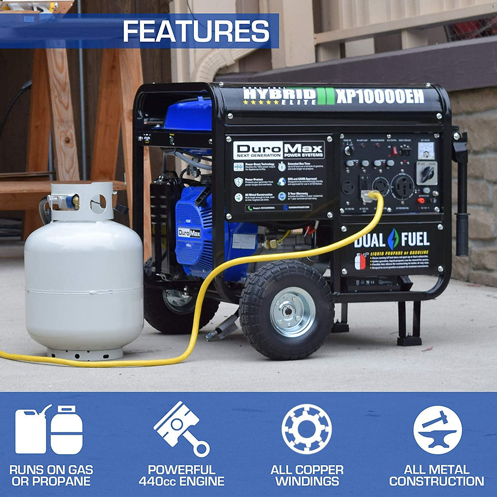 DuroMax XP10000EH Dual Fuel Portable Generator