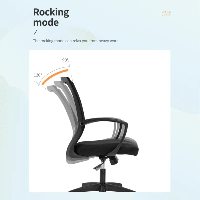 Thumbnail: Steve Mesh chair MC-GF411 available in blue and in white
