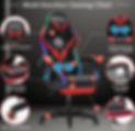 Thumbnail: Hoffree gaming chair red/black