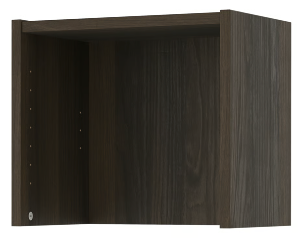 IKEA Billy extension 16in x 11in x 14in dark brown oak effect
